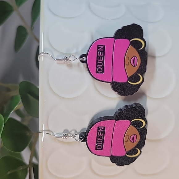 Hand Crafted Jewelry - Queen Ethnic Girl Drop Earrings, S925